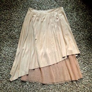 Zara Suede Asymmetrical Skirt